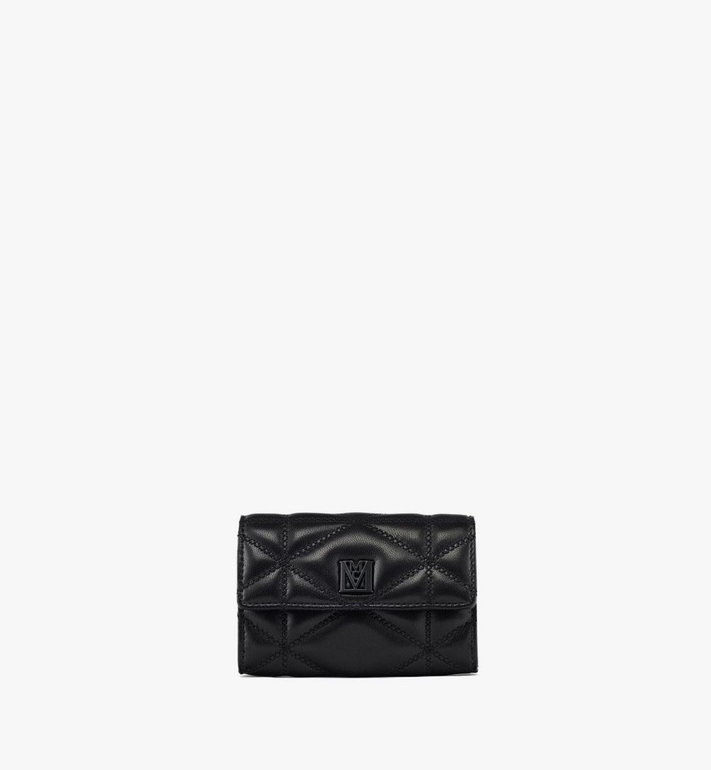 Travia Card Case in Cloud Quilted Leather 1